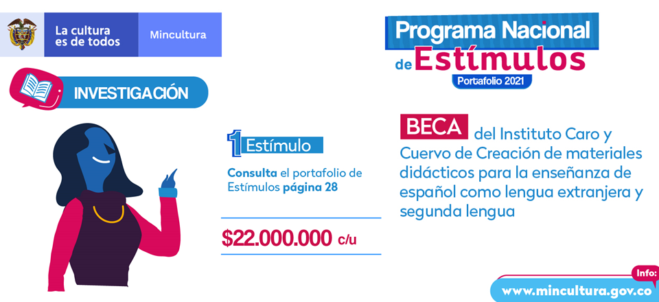 Beca: Creación de materiales didácticos para la enseñanza de español como lengua extranjera y segunda lengua 
